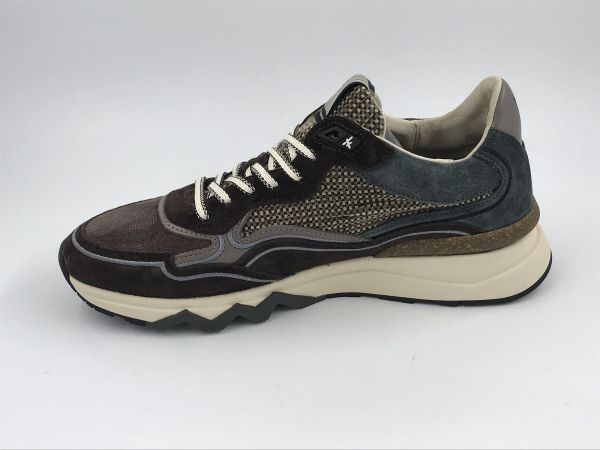 Floris her sneaker suède bruin (SFM-10198-21-01 de zager 03.14 darkbrown G1/2) - Stiletto Schoenen (Oudenaarde)