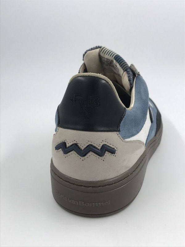 Floris her sneaker suède grijs/blauw (SFM-10143-31-01 de kupster 05.18 darkgrey G1/2) - Stiletto Schoenen (Oudenaarde)
