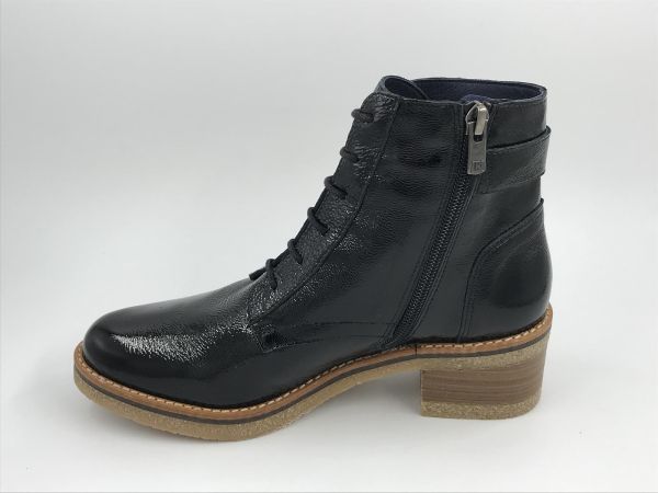 Fluchos dam bot lakled negro (8686 naplak negro) - Stiletto Schoenen (Oudenaarde)