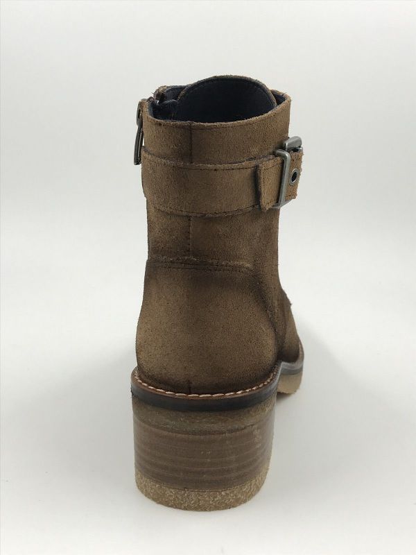 Fluchos dam bott suède tabaco (D8686-CA calf tabaco lucero) - Stiletto Schoenen (Oudenaarde)