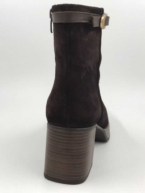 Fluchos dam Klaars led bruin (D9733-CASK calf+skimo mulberry+cafe) - Stiletto Schoenen (Oudenaarde)