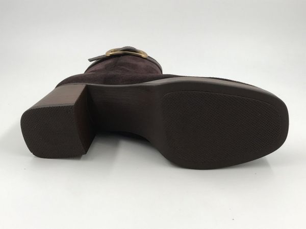 Fluchos dam Klaars led bruin (D9733-CASK calf+skimo mulberry+cafe) - Stiletto Schoenen (Oudenaarde)