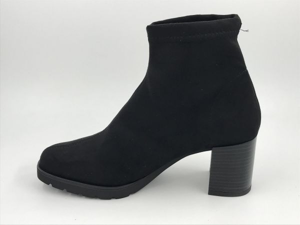 Fluchos dam Klaars suède zwart (D9806-DA daino negro sesma) - Stiletto Schoenen (Oudenaarde)