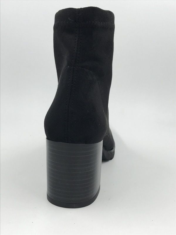 Fluchos dam Klaars suède zwart (D9806-DA daino negro sesma) - Stiletto Schoenen (Oudenaarde)