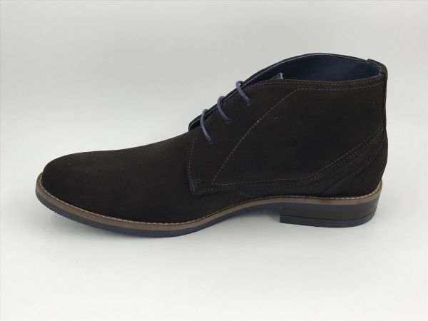 Fluchos her bot suède bruin (1627 THEO afelpado cafe+com2) - Stiletto Schoenen (Oudenaarde)