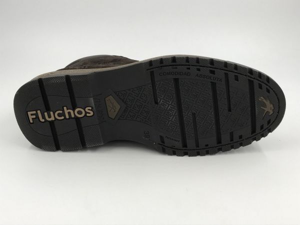 Fluchos her bot suède bruin (2325 BUGGY afelpado cafe+com1) - Stiletto Schoenen (Oudenaarde)