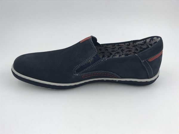 Fluchos her moc nub blauw (9707 creta oceano) - Stiletto Schoenen (Oudenaarde)