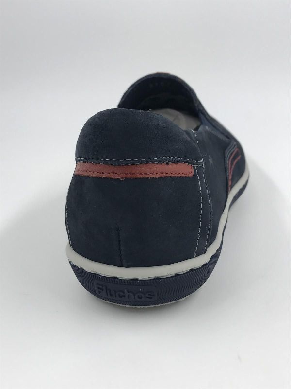 Fluchos her moc nub blauw (9707 creta oceano) - Stiletto Schoenen (Oudenaarde)