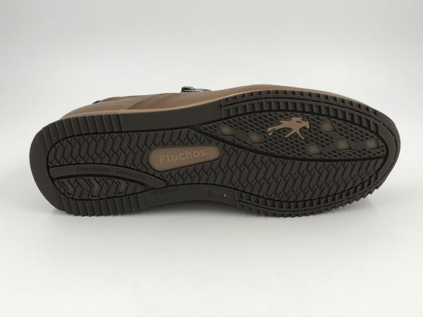 Fluchos her sneaker led bruin (2264 SAMIR habana camel+com1) - Stiletto Schoenen (Oudenaarde)