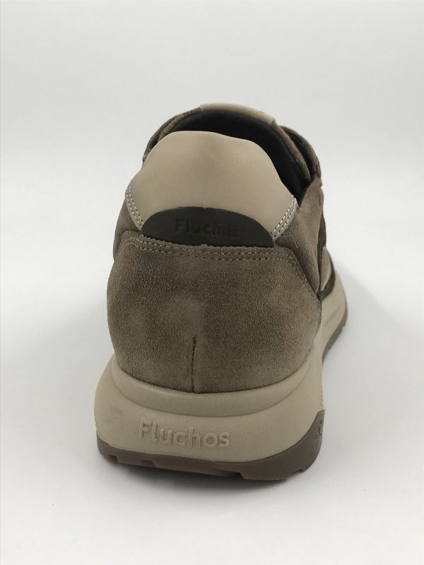Fluchos her sneaker suède taupe (2531 KARTER afelpado marmota+com4) - Stiletto Schoenen (Oudenaarde)
