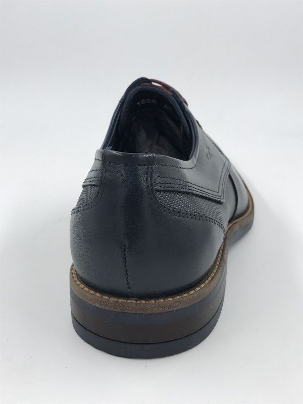 Fluchos her veterschoen led blauw (1626 THEO memory oceano +com2) - Stiletto Schoenen (Oudenaarde)
