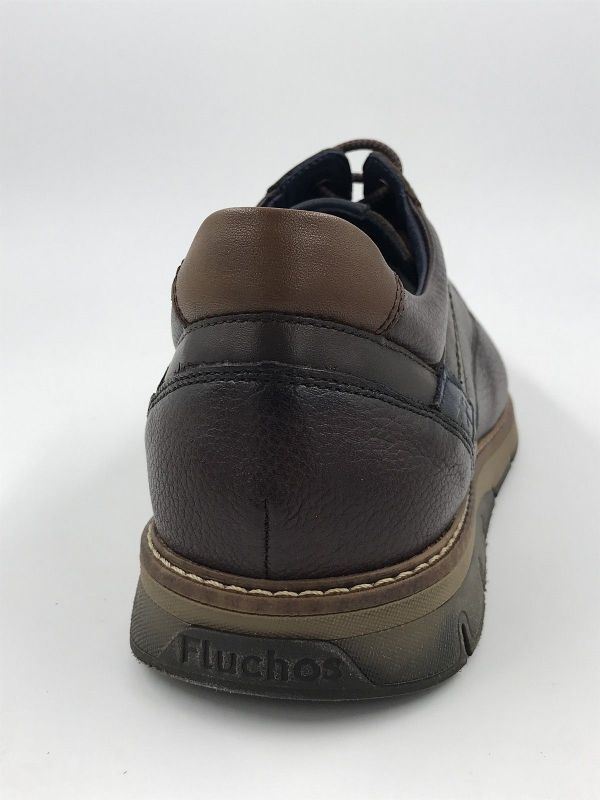 Fluchos her veterschoen led bruin (1578 KIRO indios cafe+com1) - Stiletto Schoenen (Oudenaarde)