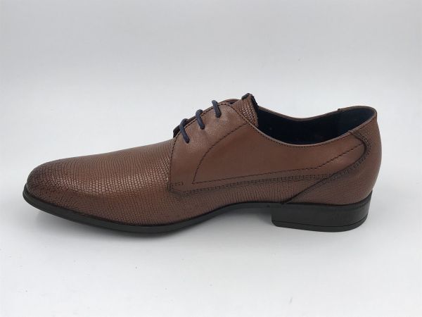 Fluchos her veterschoen led cognac (1544 GOLEM habana polisandro+com5) - Stiletto Schoenen (Oudenaarde)