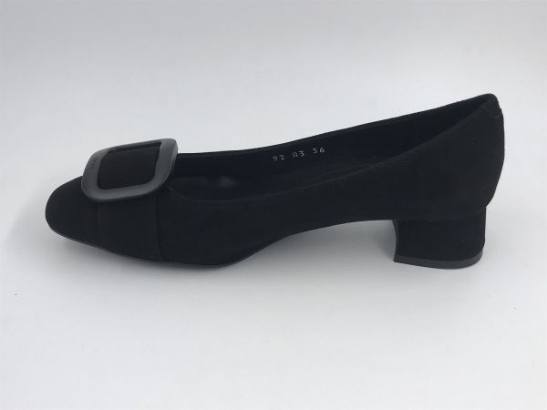 Frau dam dec suède zwart (92A3 daino nero) - Stiletto Schoenen (Oudenaarde)