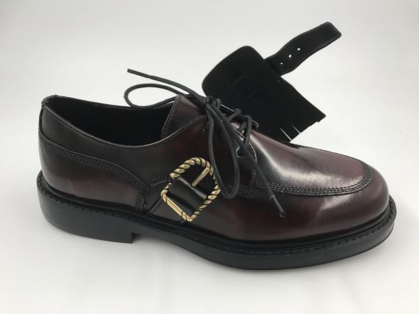 Frau dam gesp lak led bordeaux (A81S5 brush bordo) - Stiletto Schoenen (Oudenaarde)