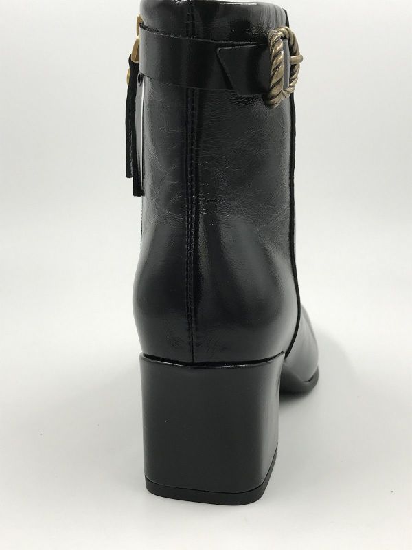 Frau dam Klaars lak led zwart (A68S3 ortisei black) - Stiletto Schoenen (Oudenaarde)
