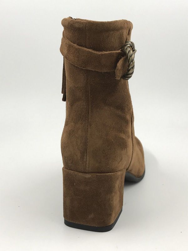 Frau dam Klaars suède cognac (A68C3 softy chiffon snuff) - Stiletto Schoenen (Oudenaarde)
