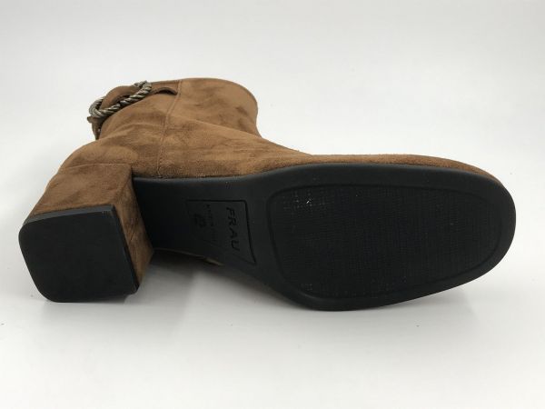 Frau dam Klaars suède cognac (A68C3 softy chiffon snuff) - Stiletto Schoenen (Oudenaarde)