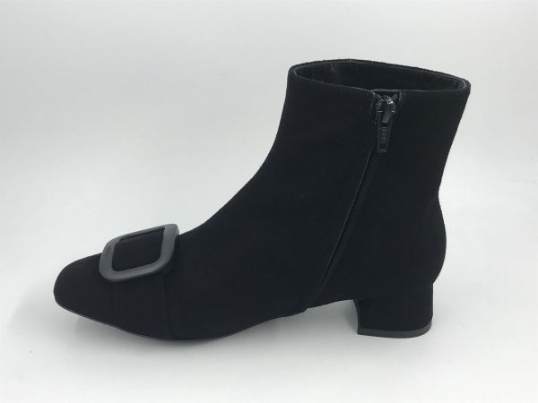 Frau dam KLaars suède zwart (92A9 daino nero) - Stiletto Schoenen (Oudenaarde)
