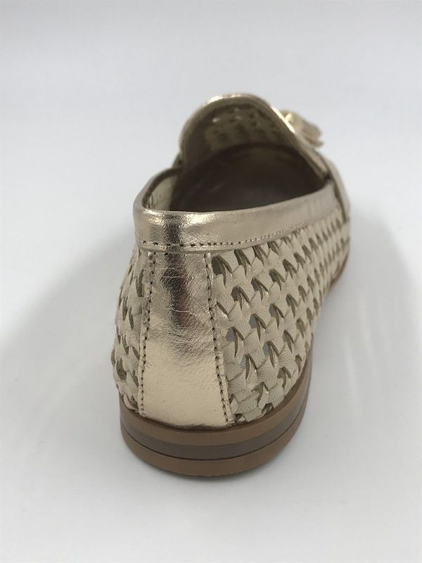 Frau dam moc led tressé ecru/goud (95K6 shinefancy shore) - Stiletto Schoenen (Oudenaarde)