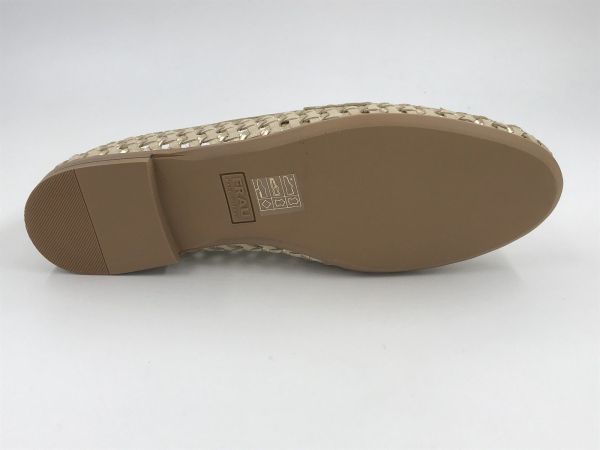 Frau dam moc led tressé ecru/goud (95K6 shinefancy shore) - Stiletto Schoenen (Oudenaarde)