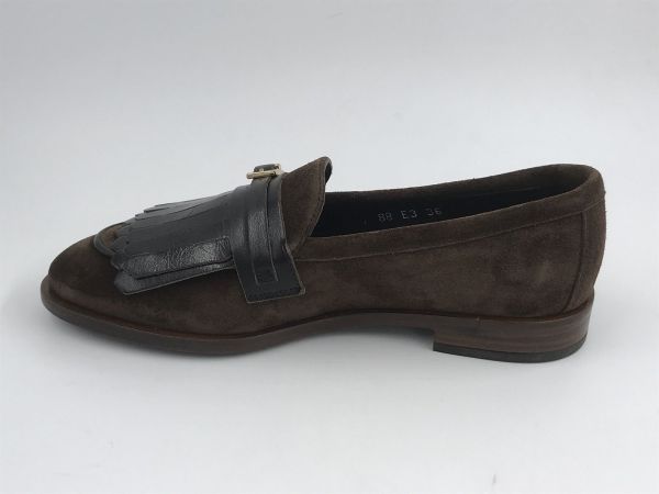 Frau dam moc suède bruin (88E3 softy alias cacao) - Stiletto Schoenen (Oudenaarde)