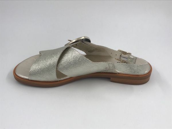 Frau dam sand led metallic goud (85X6 Florence platino) - Stiletto Schoenen (Oudenaarde)