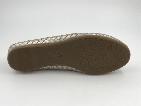 Gab dam ballerina led metallic tressé pl (64.121.62 satin met.puder/ F) - Stiletto Schoenen (Oudenaarde)