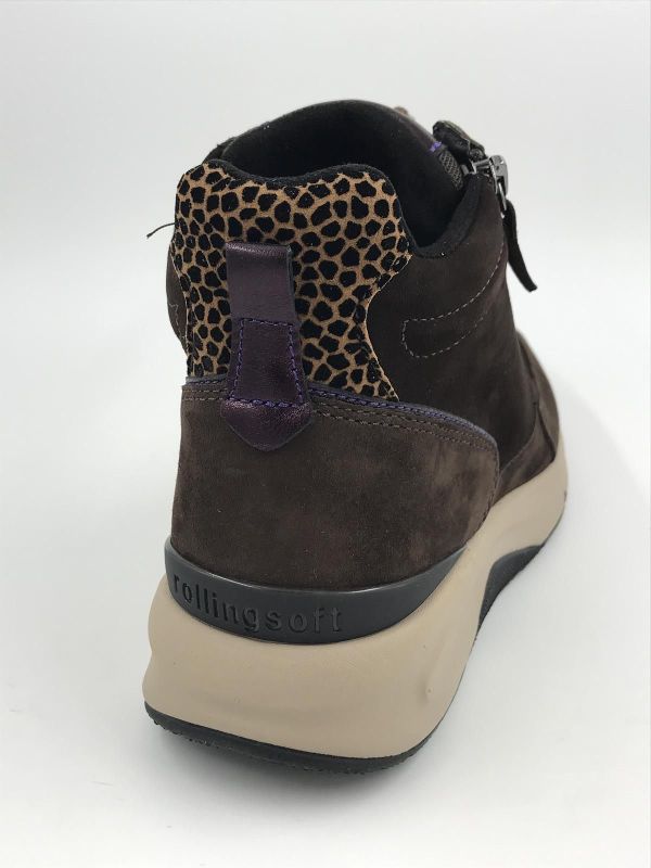 Gab dam basket rolling led bruin (56.887.43 rolling samt/drill/ chocolate) - Stiletto Schoenen (Oudenaarde)