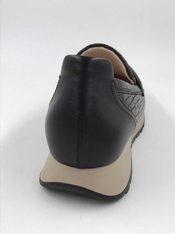 Gab dam moc crocled bordeaux (4006.01.006 kroko tower/nappa dark-vino) - Stiletto Schoenen (Oudenaarde)