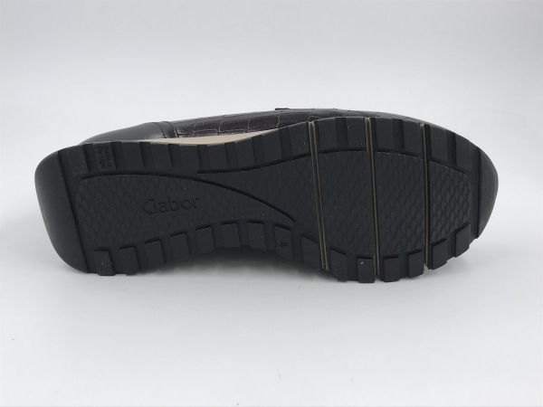 Gab dam moc crocled bordeaux (4006.01.006 kroko tower/nappa dark-vino) - Stiletto Schoenen (Oudenaarde)