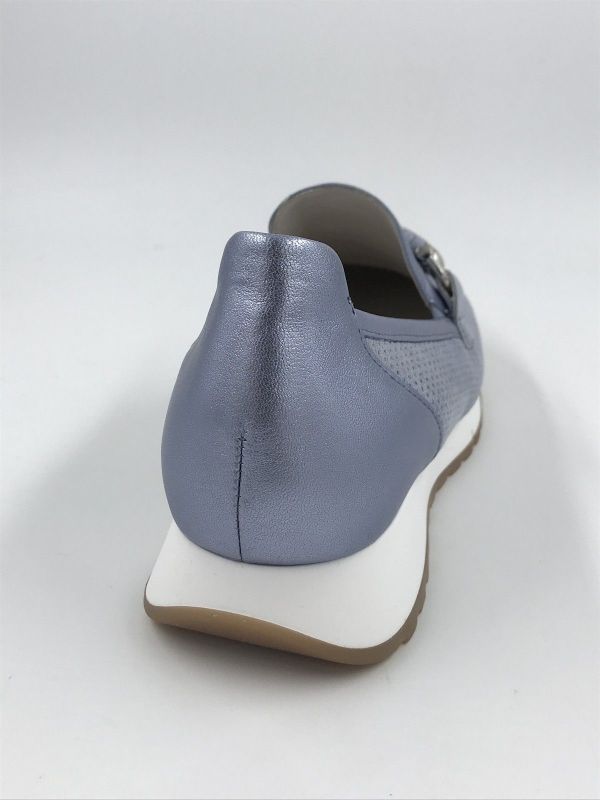 Gab dam moc led metallic blauw (82.472.36 dreamvelour/metal lagune/azur G) - Stiletto Schoenen (Oudenaarde)