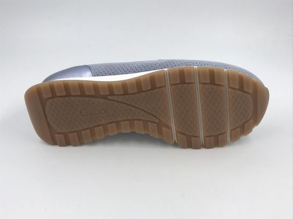 Gab dam moc led metallic blauw (82.472.36 dreamvelour/metal lagune/azur G) - Stiletto Schoenen (Oudenaarde)