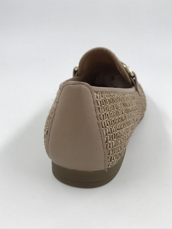 Gab dam moc led raffia camel (85.214.44 raffia nappa sand F) - Stiletto Schoenen (Oudenaarde)