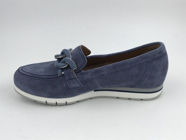 Gab dam moc suède blauw (62.415.36 dreamvelour jeans/Florenz G) - Stiletto Schoenen (Oudenaarde)