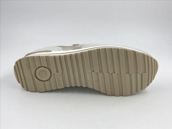 Gab dam run led beige/platino (86.524.61 raffia foulard/met beige/offwhite/platino H) - Stiletto Schoenen (Oudenaarde)