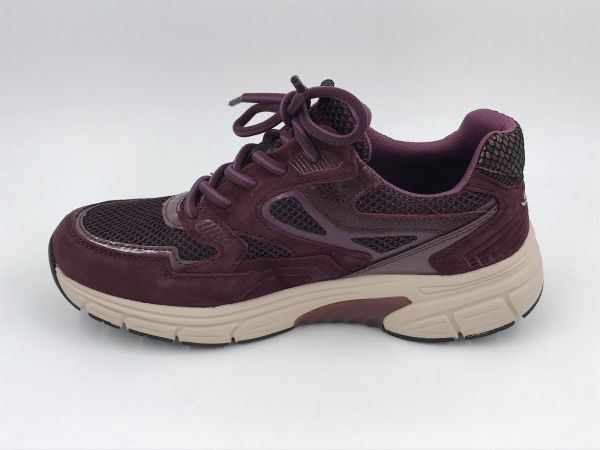 Gab dam run led bordeaux (0306.01.005 mesh/samt/perlato mulberry) - Stiletto Schoenen (Oudenaarde)