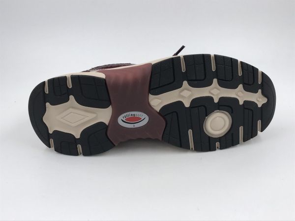 Gab dam run led bordeaux (0306.01.005 mesh/samt/perlato mulberry) - Stiletto Schoenen (Oudenaarde)