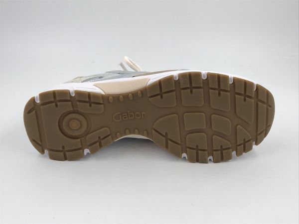 Gab dam run led metallic beige/zilver (86.536.64 mesh/vel/perl wit/zilver/pastel G) - Stiletto Schoenen (Oudenaarde)