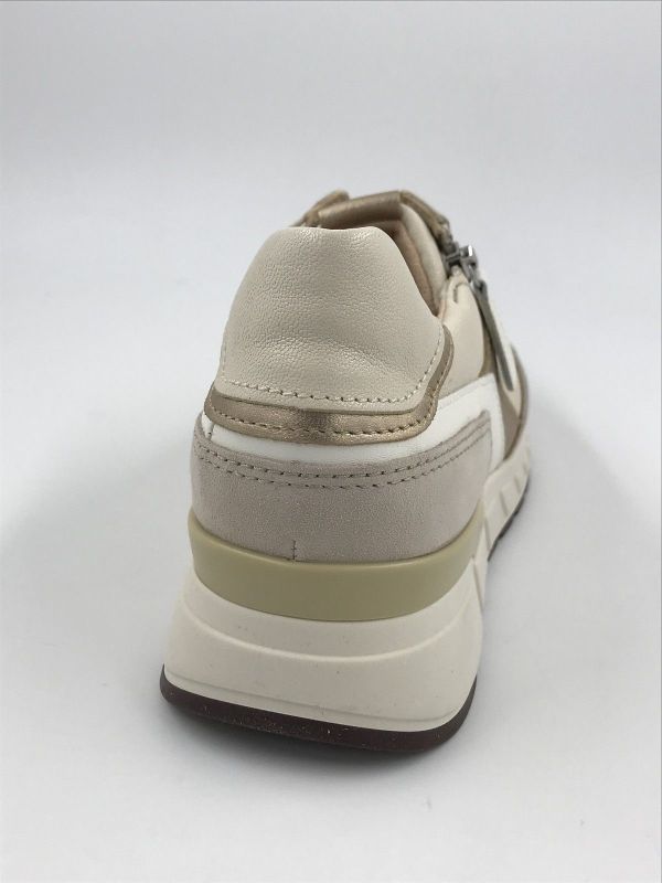 Gab dam run led metallic wit/zilver (86.368.21 nappa/met  ecru/zilver H) - Stiletto Schoenen (Oudenaarde)