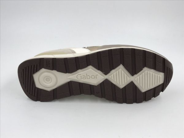 Gab dam run led metallic wit/zilver (86.368.21 nappa/met  ecru/zilver H) - Stiletto Schoenen (Oudenaarde)