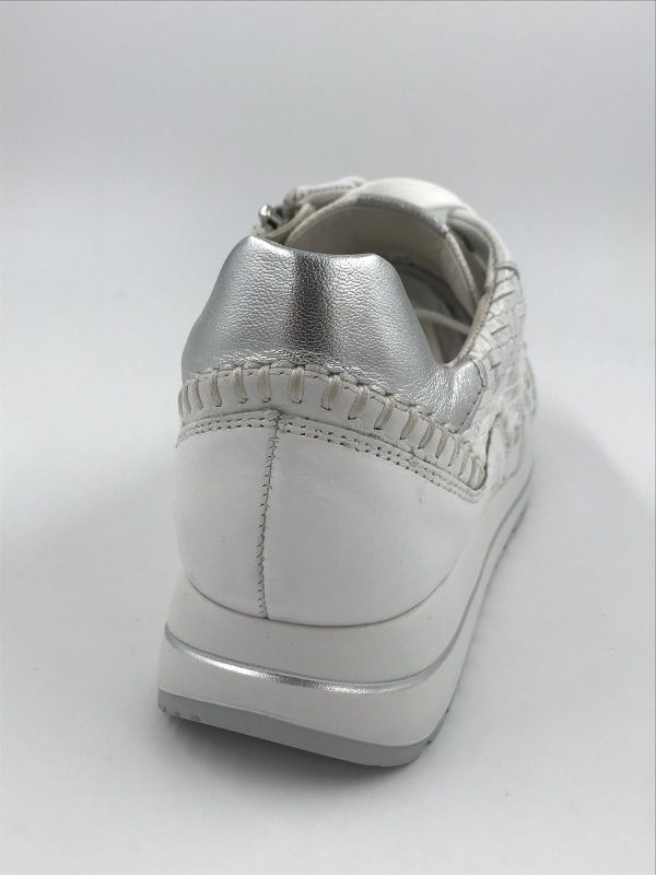 Gab dam run led wit/zilver (86.336.50 twist/nappa/perl wit/zilver H) - Stiletto Schoenen (Oudenaarde)