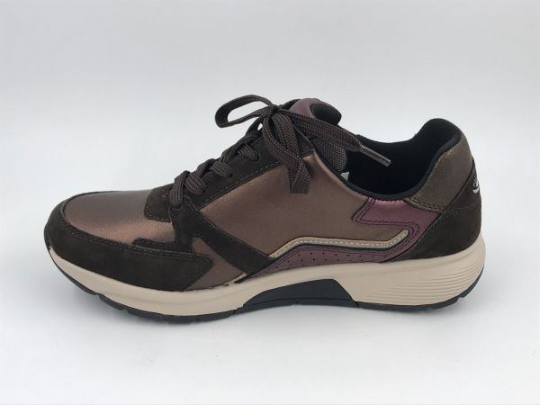 Gab dam run rolling led bordeaux (0106.01.016 rolling perlato/samtchevr noce/mocca kombi) - Stiletto Schoenen (Oudenaarde)