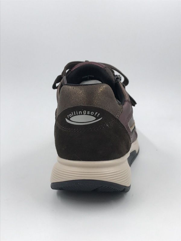Gab dam run rolling led bordeaux (0106.01.016 rolling perlato/samtchevr noce/mocca kombi) - Stiletto Schoenen (Oudenaarde)
