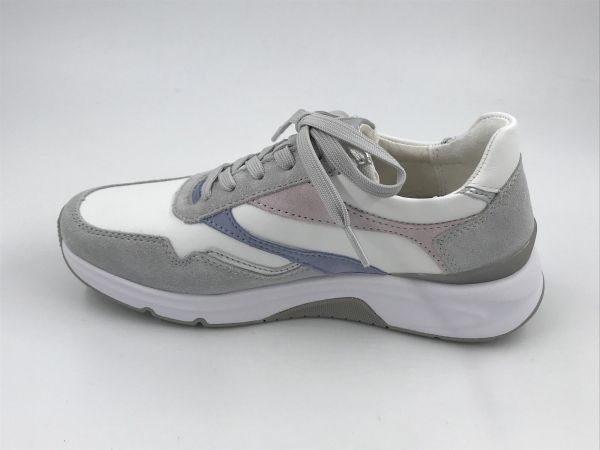 Gab dam run rolling led wit/grijs (86.896.53 chevron/vel/perl wit/grey/pastel rolling) - Stiletto Schoenen (Oudenaarde)