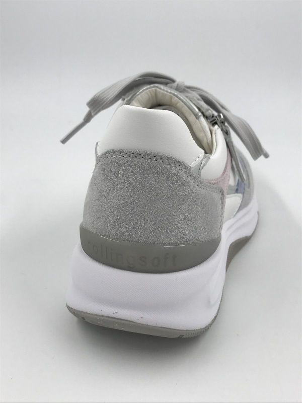Gab dam run rolling led wit/grijs (86.896.53 chevron/vel/perl wit/grey/pastel rolling) - Stiletto Schoenen (Oudenaarde)