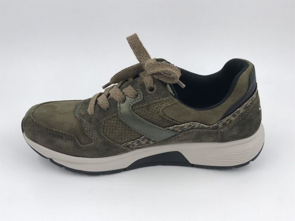 Gab dam run rolling suède oliv (0106.03.005 rolling samt/velour/perl oliv/schwarz) - Stiletto Schoenen (Oudenaarde)