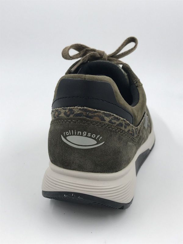 Gab dam run rolling suède oliv (0106.03.005 rolling samt/velour/perl oliv/schwarz) - Stiletto Schoenen (Oudenaarde)
