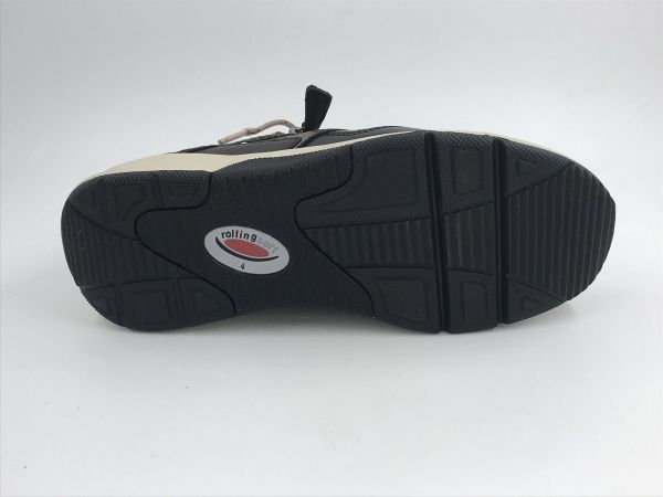 Gab dam run rolling suède zwart (76.896.43 rolling mesh/foulard zwart) - Stiletto Schoenen (Oudenaarde)