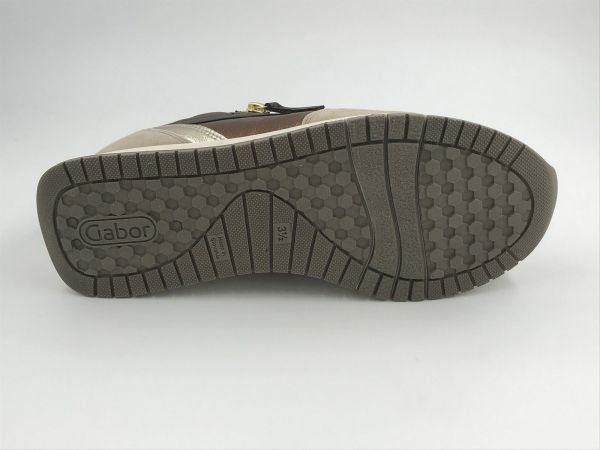 Gab dam run suède/led brons (76.446.83 satinmet/zimt/puder) - Stiletto Schoenen (Oudenaarde)